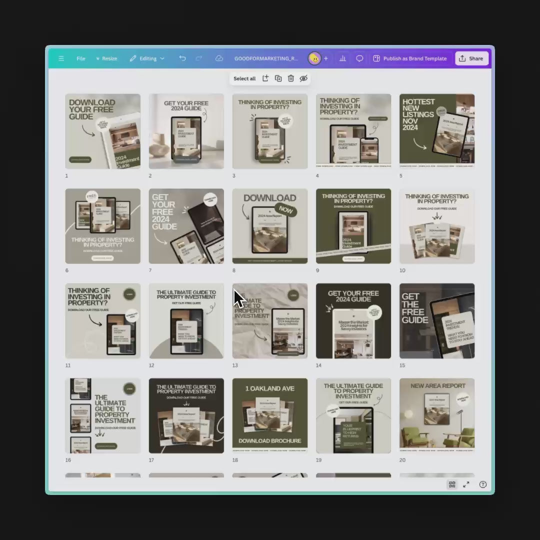 2024 Digital Marketing Templates for Real Estate Agents